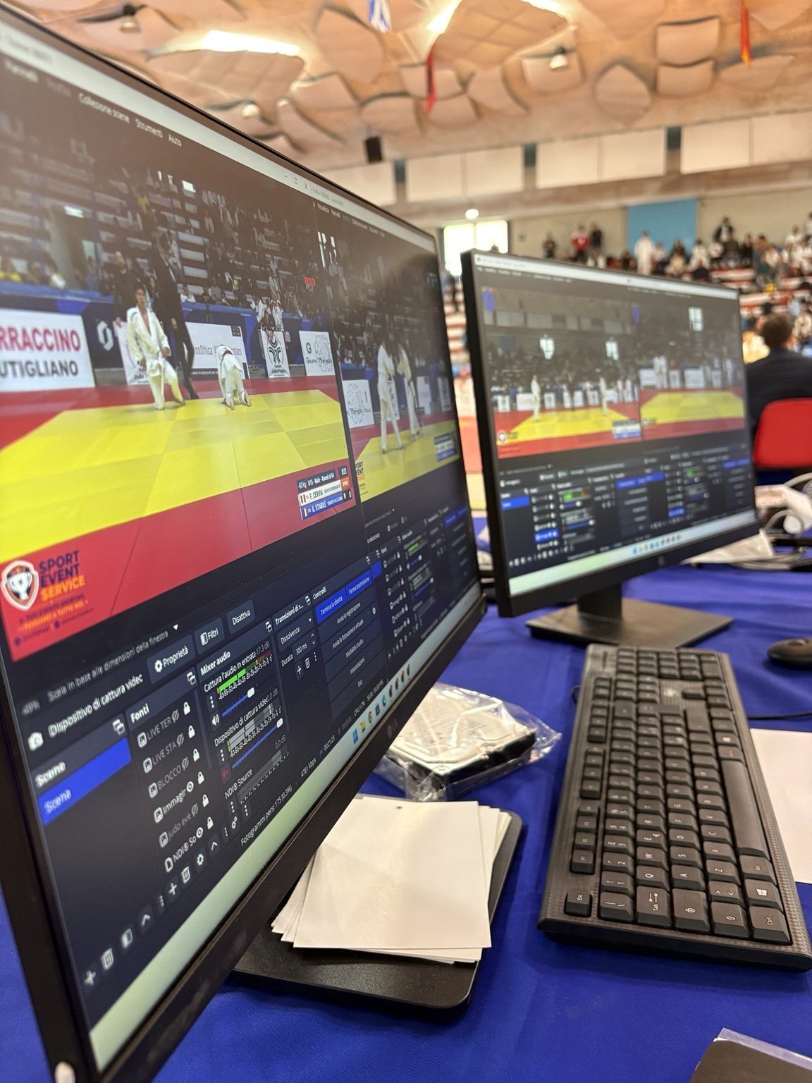 Streaming e regia OBS durante gara
