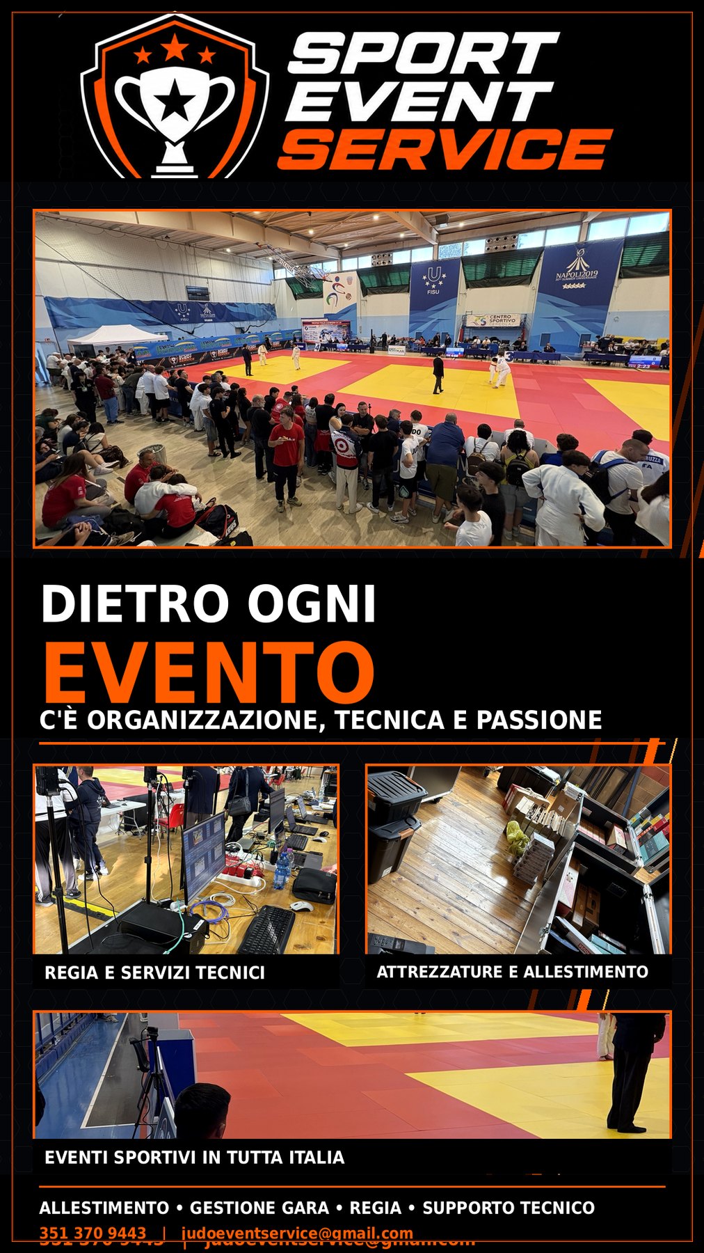 Sport Event Service durante un evento sportivo